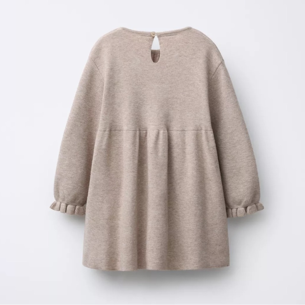 ZARA KNIT DRESS WITH BOWS - Picture 2 of 10